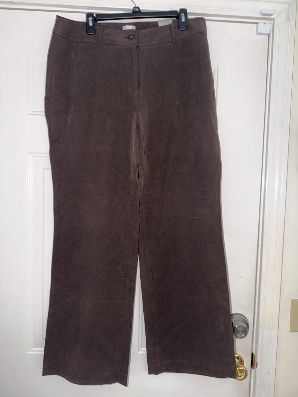 Chicos Women’s Pants. Brown Suede-like feel. NWT. Sz 3 (16)